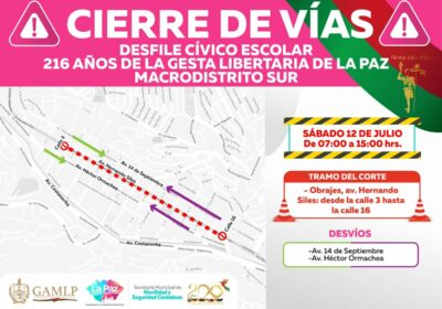 #GrupoFides | #ANF Anuncian el cierre de la avenida Hernando Siles, desde la calle…