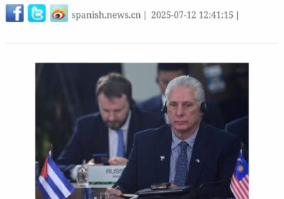 Condenamos y repudiamos de manera enérgica las pretendidas sanciones que Estados Unidos dice imponer…