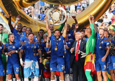 🇺🇸󠁧󠁢󠁥󠁮󠁧󠁿🇫🇷 | Así celebró el Presidente Trump la victoria del Chelsea contra el PSG,…