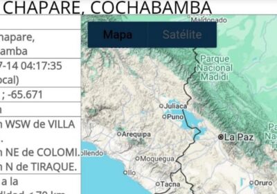 Hoy a las 04:17:35 se registró un sismo de magnitud M, a una profundidad…