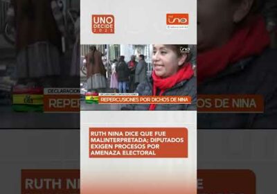 Piden procesos contra Ruth Nina por amenaza electoral
