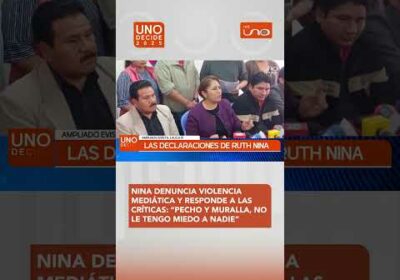 RUTH NINA DENUNCIA ACOSO POLÍTICO TRAS ÚLTIMAS DECLARACIONES
