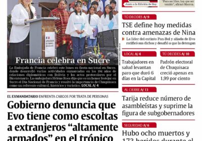 Buenos días, estimados seguidores. Les presentamos la #portada de nuestra edición impresa de hoy,…