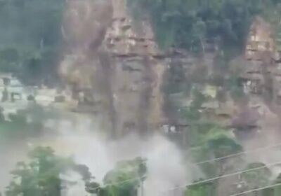 🇻🇪‼️ | Un gigantesco deslizamiento de tierra en Táchira, Venezuela, provocado por lluvias torrenciales,…