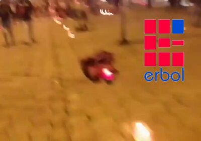 Vecinos de la avenida Periférica encendieron faroles de papel con la bandera de La…