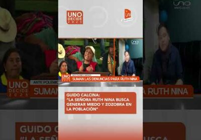 Guido Calcina menciona que Ruth Nina solo busca causar temor en la población