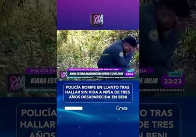 El Suboficial que rompió en llanto al ver a Kiara sin vida.