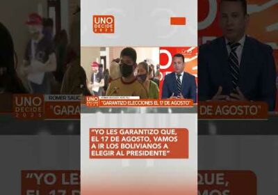 Romer Saucedo garantiza las elecciones de agosto