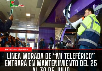 #GrupoFides | #ANF La empresa de transporte por cable Mi Teleférico informó que la…