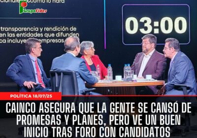 🟩 #GrupoFides | #RadioFidesSantaCruz Al concluir el foro organizado con candidatos presidenciales, la Cámara…