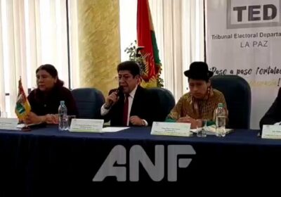 #GrupoFides | #ANF El vicepresidente del TED de #LaPaz, Franz Jiménez, advirtió que las…