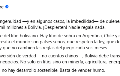#GrupoFides | #ANF Marcelo Claure: «Sin inversión privada, no hay desarrollo sostenible». Tras las…