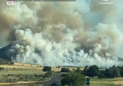 🇺🇸 | Una enorme columna de humo cubre el cielo tras el estallido del…