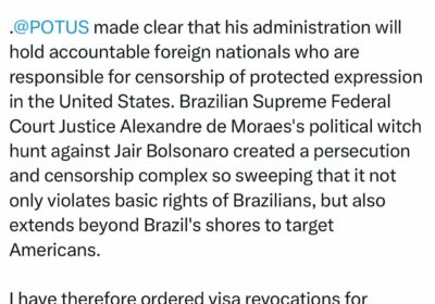 🇺🇸🇧🇷‼️ | ÚLTIMA HORA — El secretario Marco Rubio anunció la revocación inmediata de…