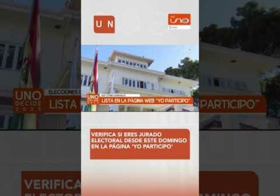 Verifica si eres jurado electoral desde este domingo en la página ‘Yo Participo’