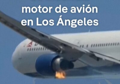 El motor de un avión de Delta Airlines Boeing 767 se prendió en llamas…