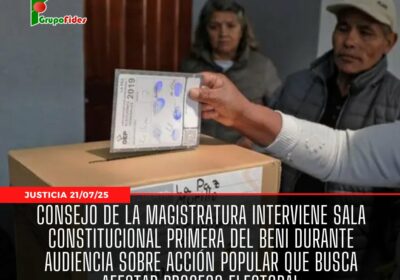 #GrupoFides | #ANF El Tribunal Departamental de Justicia del #Beni denunció ante el Tribunal…