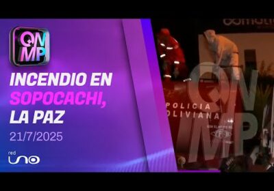 Incendio en Sopocachi pone en alerta a Bomberos, en Que No Me Pierda