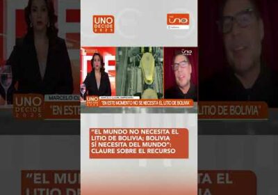 Claure sobre el litio boliviano