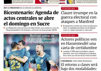 Buenos días, estimados seguidores. Les presentamos la #portada de nuestra edición impresa de hoy,…