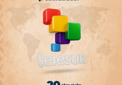 Saludamos el 20 aniversario de teleSUR, una cadena informativa que siempre se ha destacado…