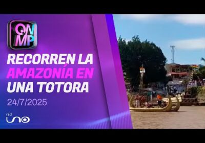Travesía de totora rumbo al Atlántico, en Que No Me Pierda