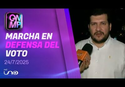 Comité Pro Santa Cruz marcha por el voto y la democracia, en Que No Me Pierda