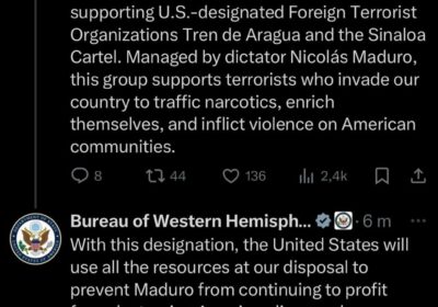 🇺🇸🇻🇪‼️ | URGENTE — acusa directamente a Nicolás Maduro de dirigir el Cartel de…