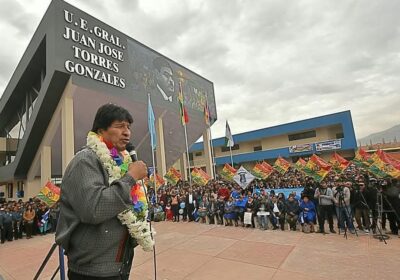 Cuando llegamos al Gobierno en 2005, Bolivia tenía analfabetismo, escuelas precarias, docentes sin estabilidad…
