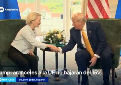 Trump empieza firme las negociaciones arancelarias con Europa: «no menos del 15 %» El…