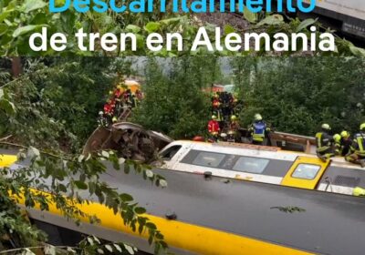 Descarrilamiento de tren en Alemania deja 4 muertos Grave accidente ferroviario en el sur…