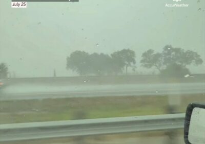 🇺🇸 | Un rayo impactó una camioneta en plena autopista en Texas y el…