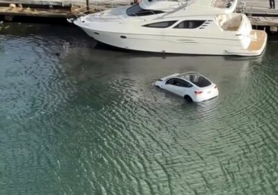 🇺🇸 | Un Tesla se precipitó a un canal en Sunny Isles Beach este…