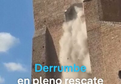 Una torre medieval se derrumba en plenas labores de rescate Una persona permanece atrapada…
