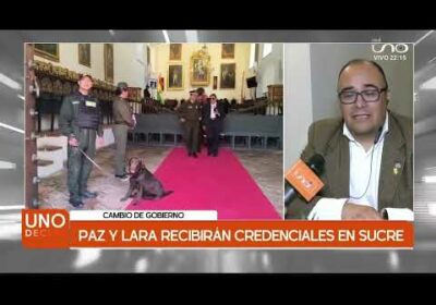 Todo listo para la entrega de credenciales presidenciales en Sucre