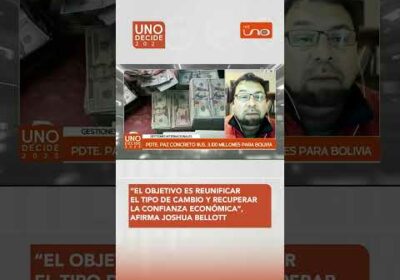 Joshua Bellott afirma que se busca reunificar el tipo de cambio y devolver la confianza al mercado