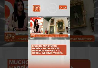 Escasa información de ministerios