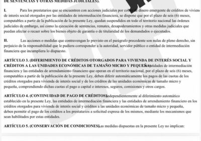 Y Luis Arce en sus últimas horas promulga la ley de diferimientos bancarios!