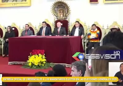 #Sucre En la histórica Casa de la Libertad Rodrigo Paz recibió su credencial como…