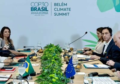 El presidente de Brasil, Luiz Inácio da Silva, inauguró la cumbre de líderes previa…
