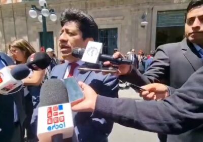 El vicecanciller Elmer Catarina informa de la llegada de las delegaciones internacionales para la…