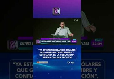 Claudia Pacheco afirma que el ingreso de divisas genera certidumbre económica