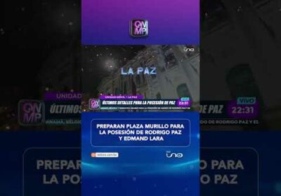 Todo está listo en Plaza Murillo para la posesión de Rodrigo Paz y Edmand Lara