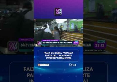 Falta de diésel paraliza parte del transporte interdepartamental