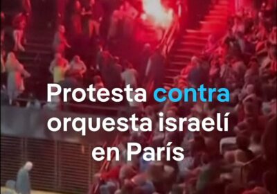 Lanzamiento de bengalas y peleas en el concierto de la Orquesta Filarmónica de Israel…