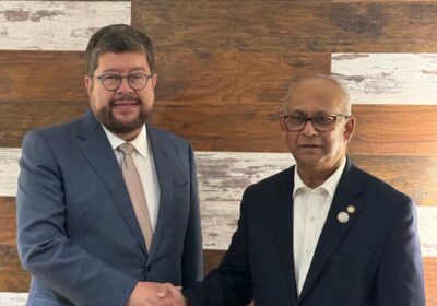 En este intenso día de encuentros, me reuní con Albert Ramdin, el secretario General…