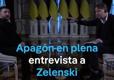 Se va la luz en plena entrevista de Zelenski tras los ataques rusos a…