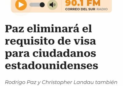 Los norteamericanos podrán ingresar a Bolivia sin visa. Pero los bolivianos seguirán necesitando visa…