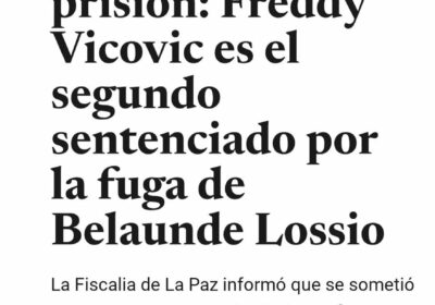 El hecho: el ministro de Justicia fue sentenciado. La evidencia: ver foto. La consecuencia:…