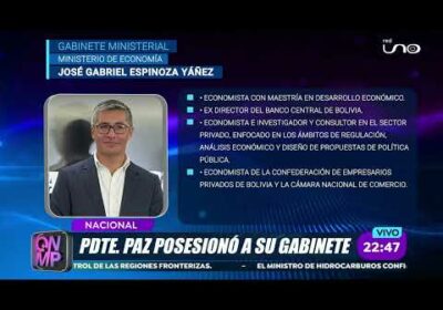 Este es el primer gabinete del presidente Rodrigo Paz